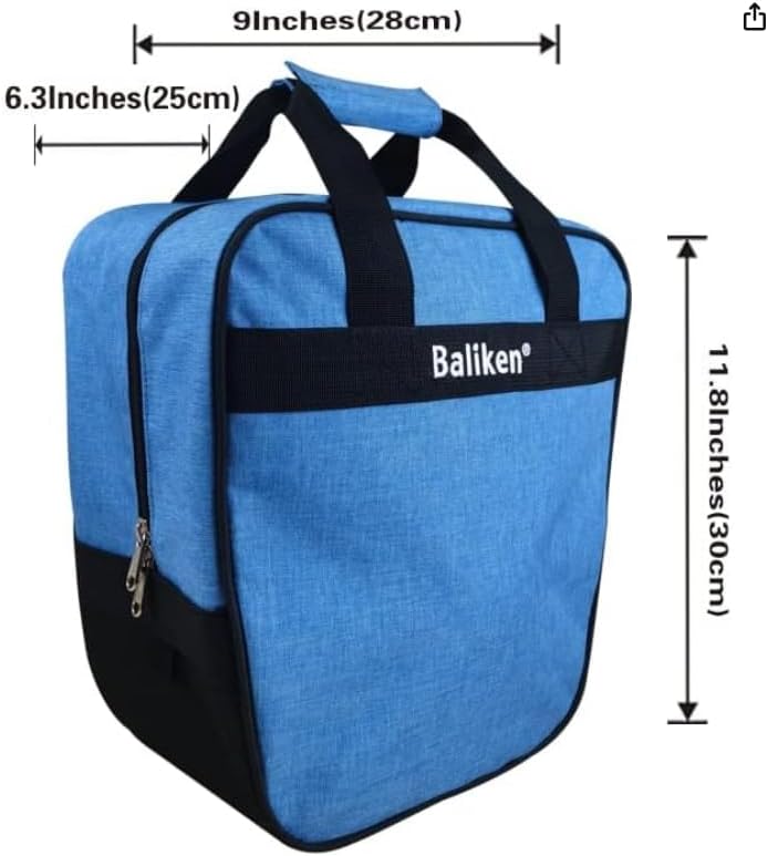 BALIKEN Bowling Single Tote Bag, Durable, Compact and Stylish Durability Easy to Carry Holds One bowling ball - Image 1